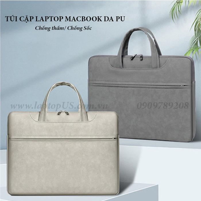 Túi Cặp dành cho Laptop Macbook Da PU Chống Thấm Chống Sốc