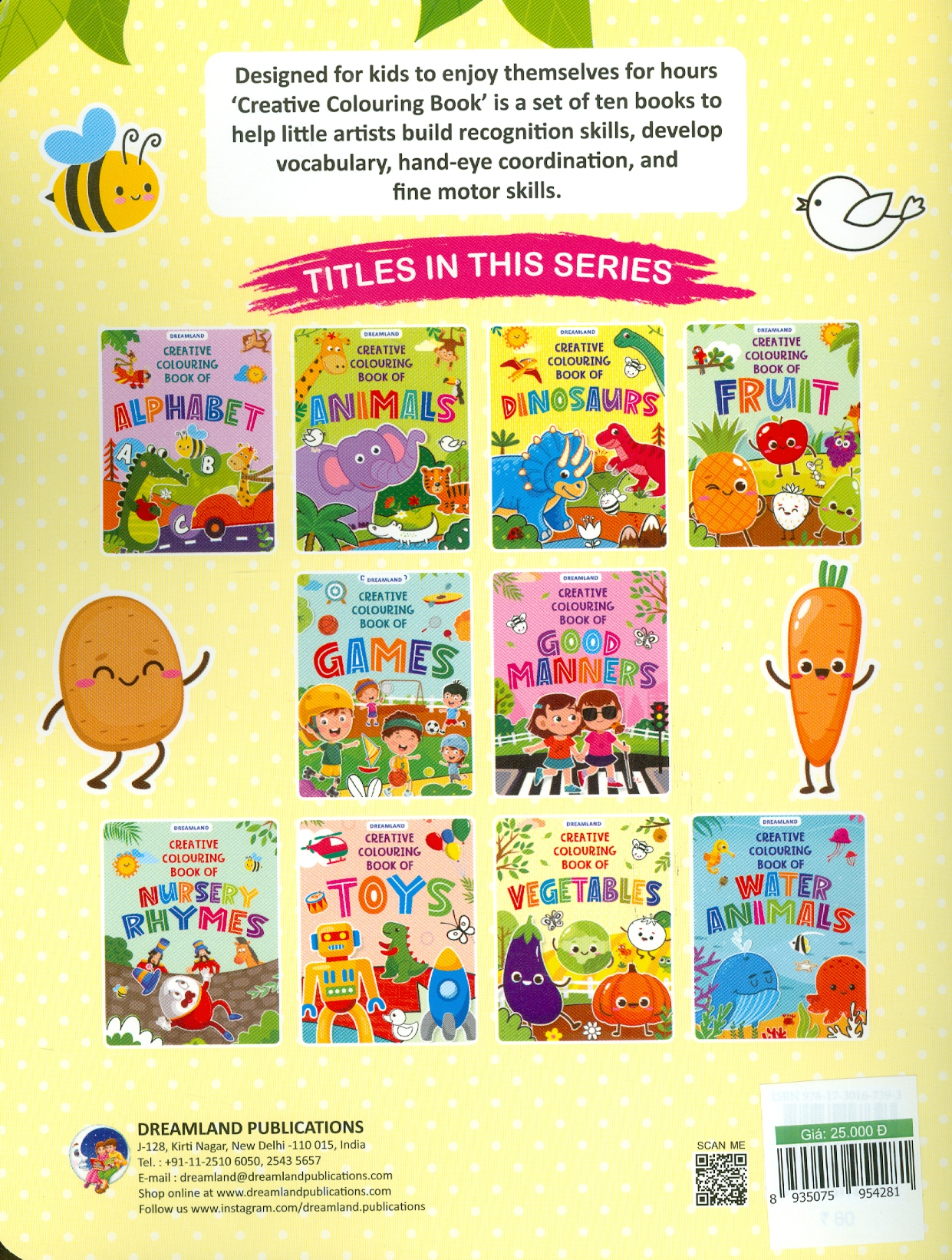 Creative Colouring Book Of Vegtables (Sách Tô Màu Sáng Tạo Về Rau Quả)