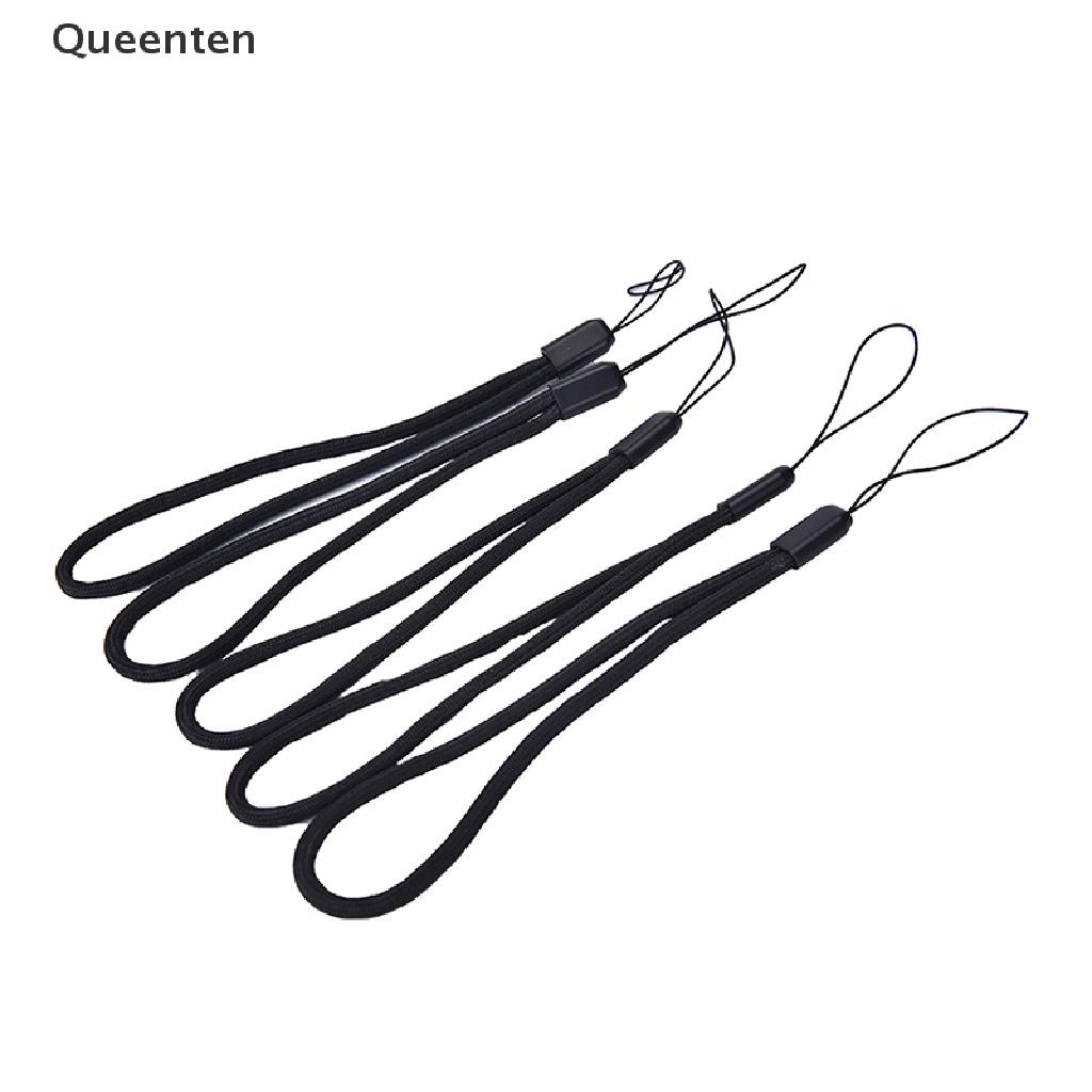 Queenten 5x Black Nylon Wrist Strap Lanyard for Camera Cell Phone iPod USB mp3 mp4 QT