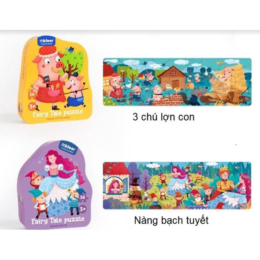 Bộ Xếp Hình Cho Bé Mideer Fairy Tale Puzzle Chuyện Cổ Tích, Đồ Chơi Giáo Dục Trẻ Em Từ 1,2,3,4,5,6,7 Tuổi (Nhiều Chủ Đề)