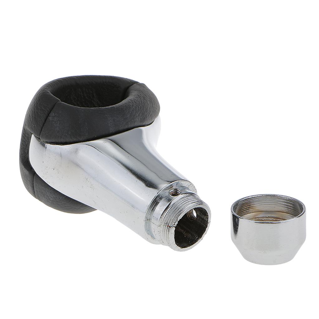 Leather Gear Manual Car Transmission Gear Stick Shift Knob Shifter Lever