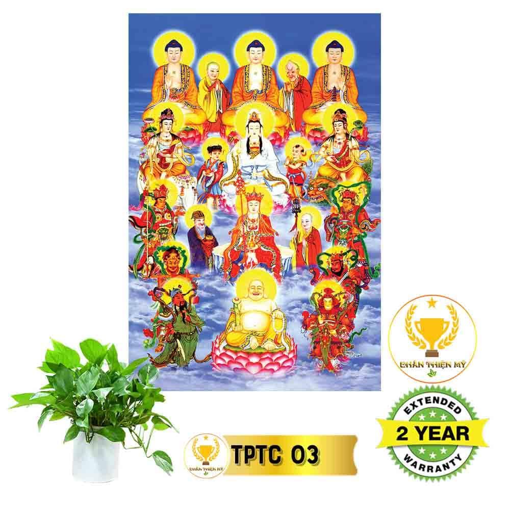 Tranh Tây Phương Thánh Chúng có khung_TPTCK1