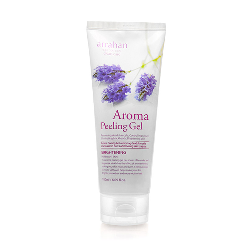 Gel tẩy da chết làm trắng da Arrahan Peeling Hoa Aroma Hàn Quốc 180ml ( Tặng 5 mặt nạ Jant Blanc )