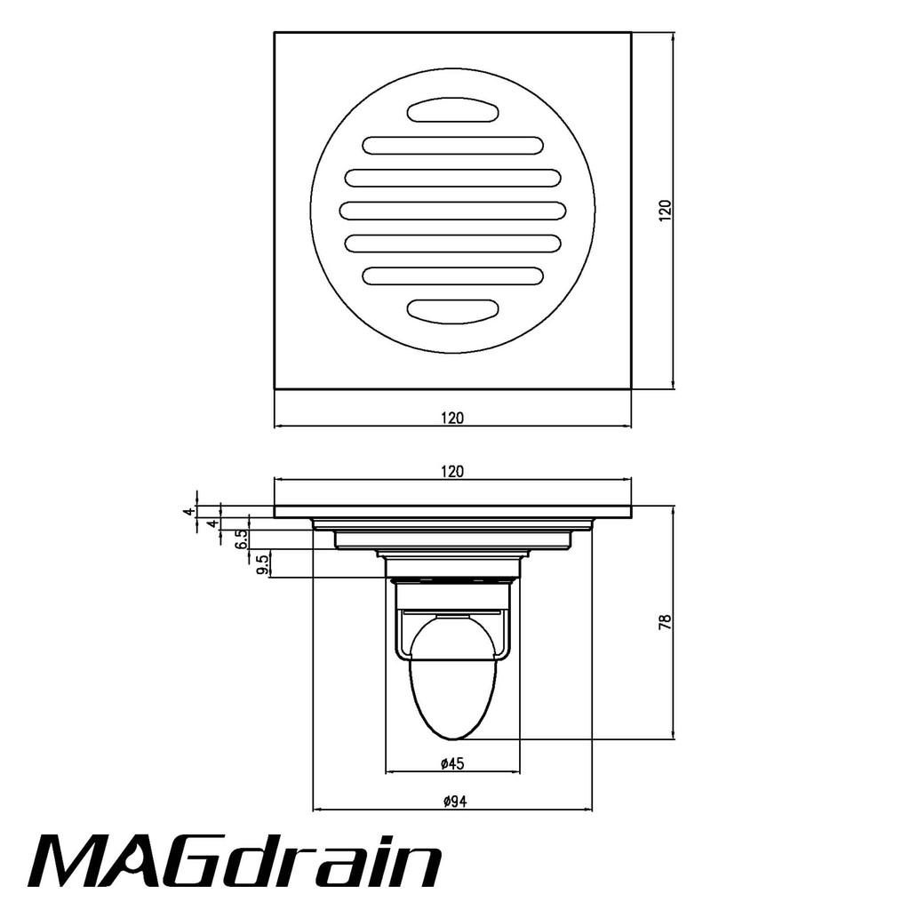 THOÁT SÀN NGĂN MÙI MAGDRAIN C21Q6-G