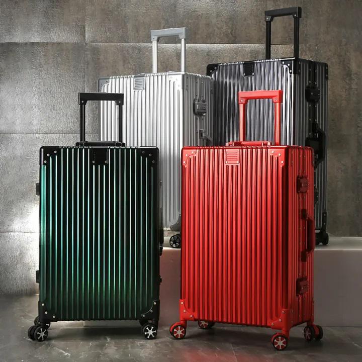Vali Nhôm Nguyên Khối Khóa Sập NiceVilla 20inch &amp; 24inch $ 29inch - Đồng V Góc