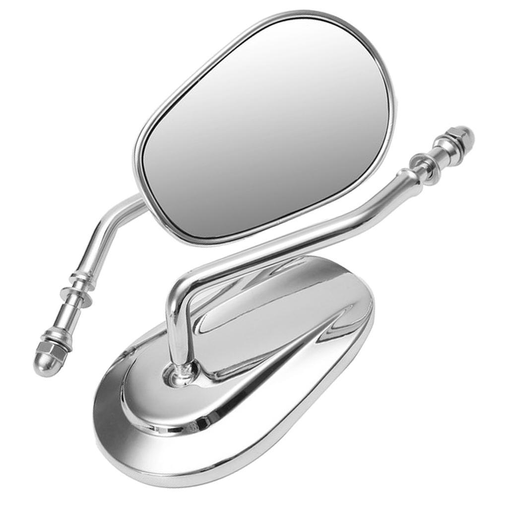 Pair Aluminum Alloy Motorcycle Rear View Mirrors Universal for Motorcycles