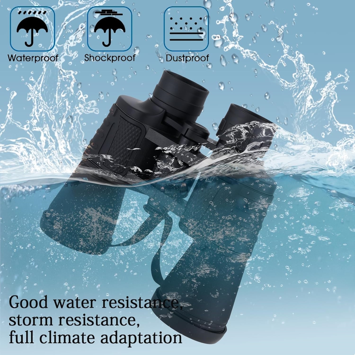 Ống nhòm hai mắt Terino BN-2050 (20x50mm, lăng kính BAK4, chống nước, quan sát xa, hỗ trợ nhìn đêm) phù hợp cho ngắm chim, săn bắn, du lịch &amp; sự kiện trong điều kiện ánh sáng yếu - Hàng chính hãng