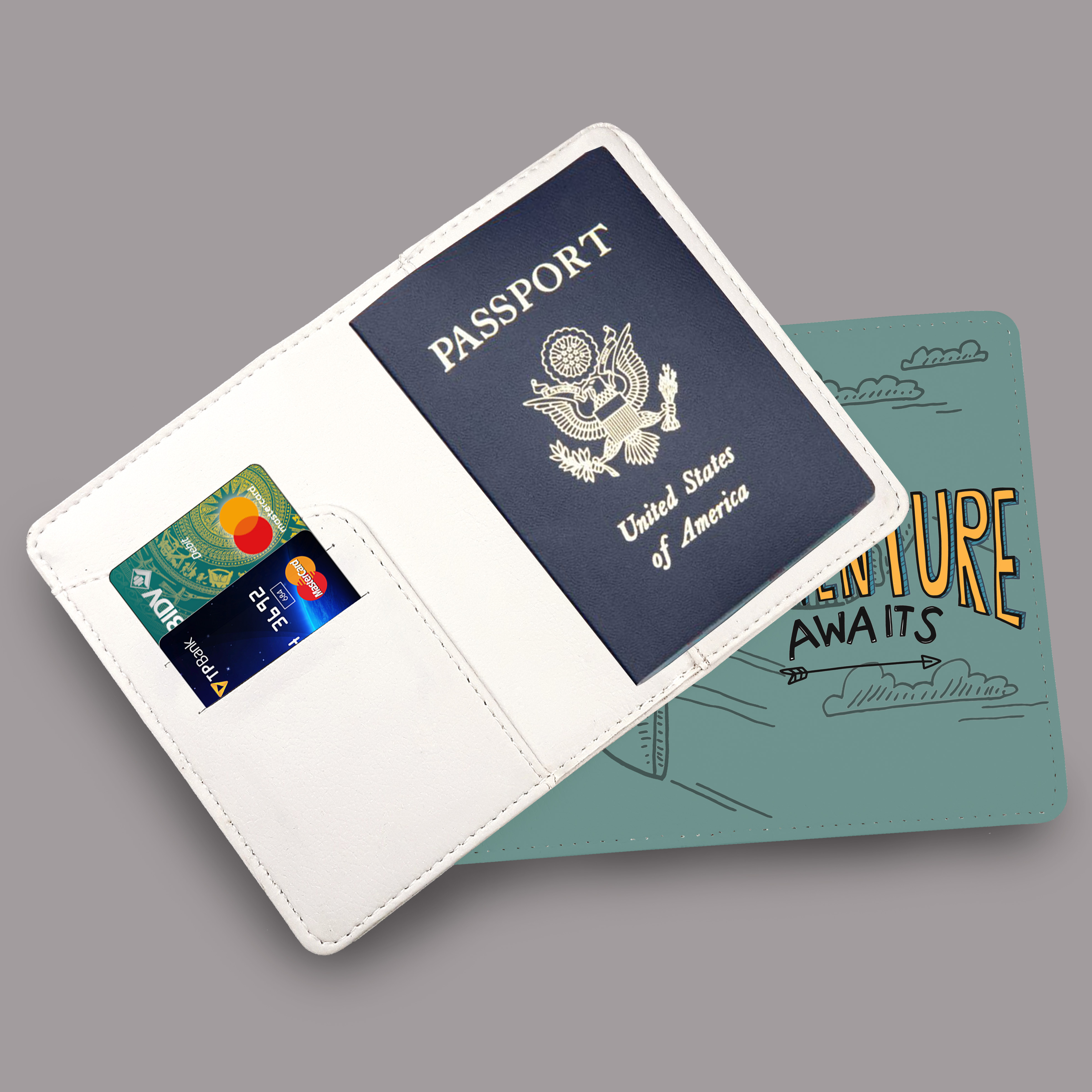 Ví Đựng Passport Du Lịch Và Phụ Kiện ADVENTURE AWAITS - Đa Năng Tiện Lợi - Bao Da Hộ Chiếu Stormbreaker - Passport Cover - PPT140