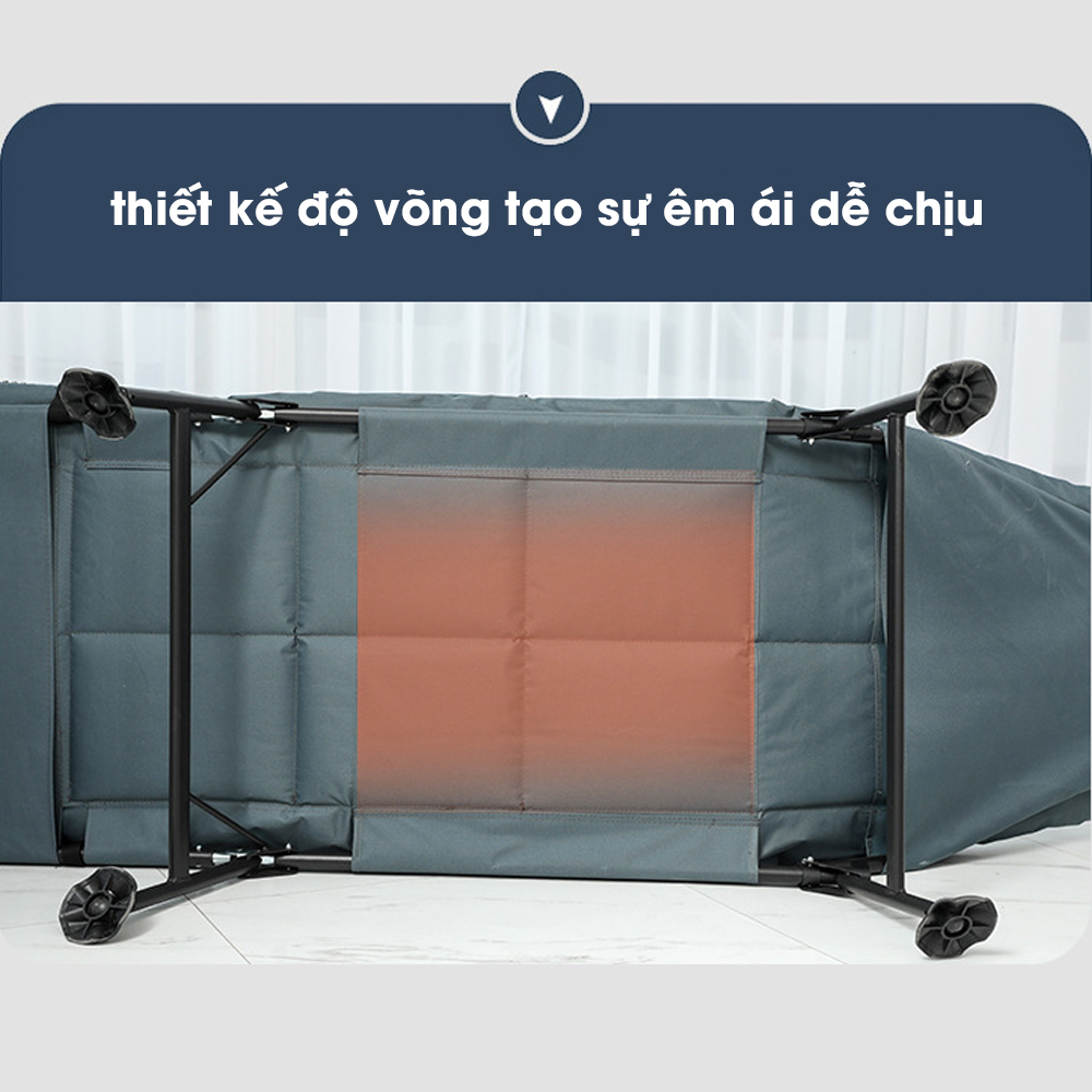 Giường Ngủ Gấp Gọn Thư Giãn Nghỉ Trưa Văn Phòng Và Gia Đình PHS23102 Giường Xếp Nâng Hạ Tựa Đầu Thông Minh Hiện Đại - Hàng Chính Hãng