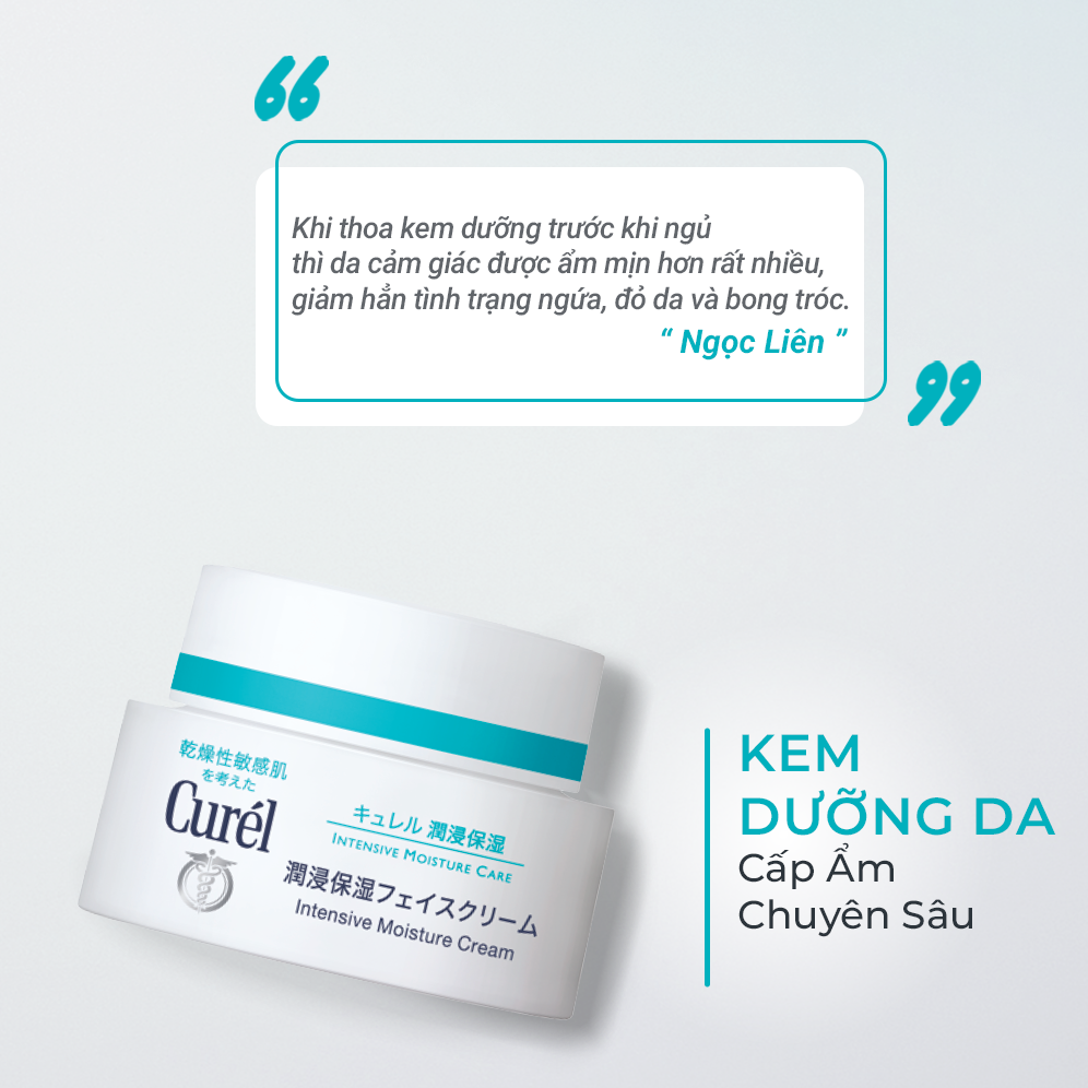 Kem Dưỡng Da Cấp Ẩm Chuyên Sâu Curel Intensive Moisture Care Intensive Moisture Cream (40g)