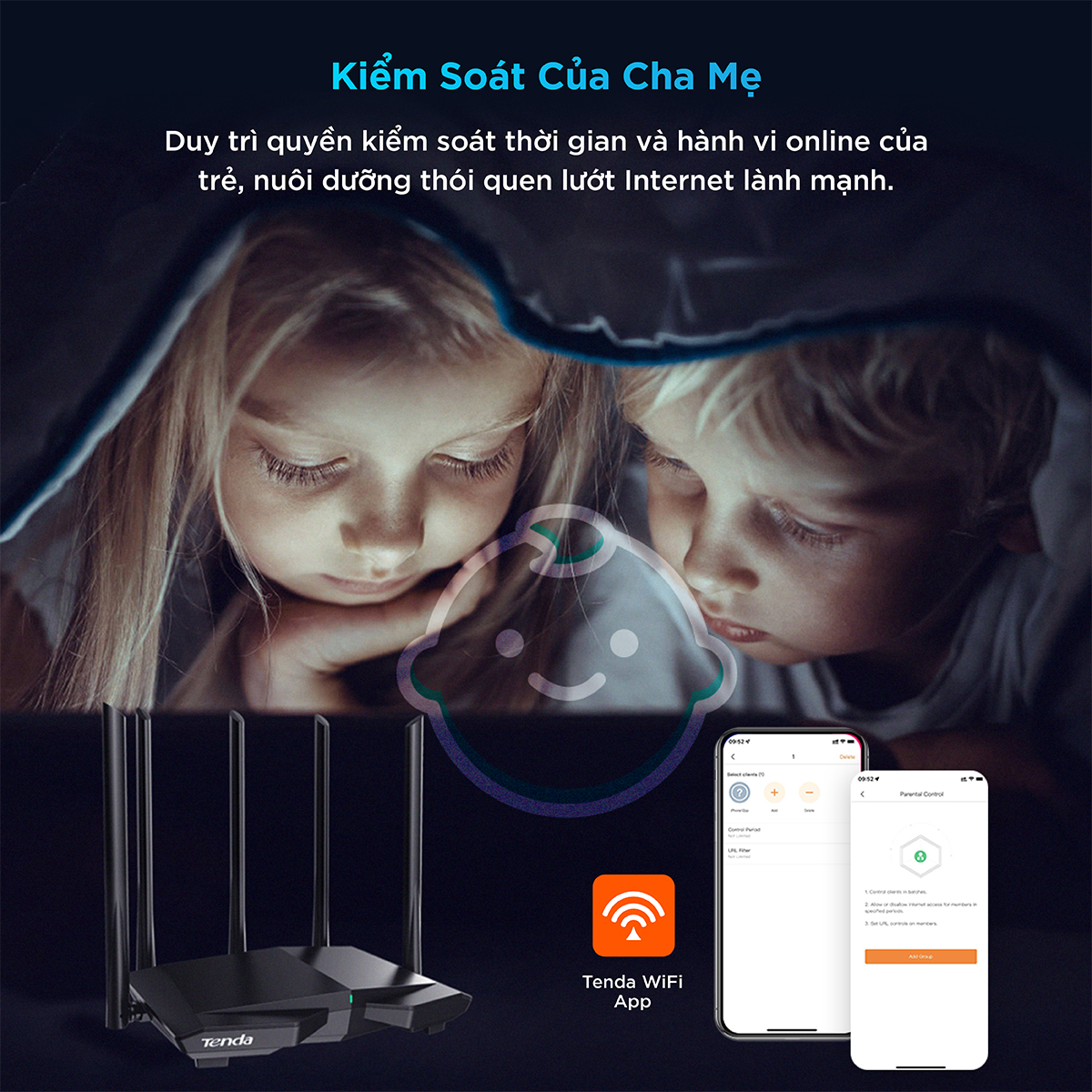 Tenda Thiết bị phát Wifi TX1 Pro Chuẩn Wifi 6 AX1500Mbps - Hàng chính hãng