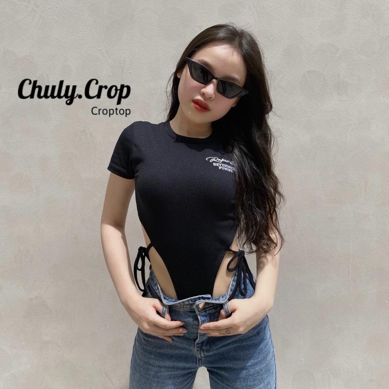 Áo bodysuit khoét eo hot Tiktok. Vải cotton Quảng Châu chất siêu đẹp, mịn