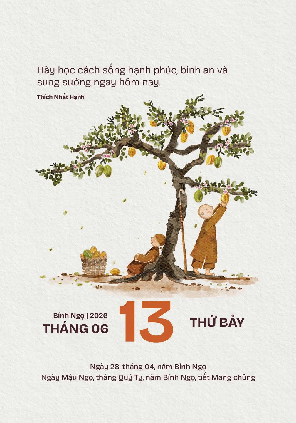 LỊCH BÀN “LÒNG ĐẤT NỞ HOA TRỜI” – Thiền Sư Thích Nhất Hạnh – PhanBook