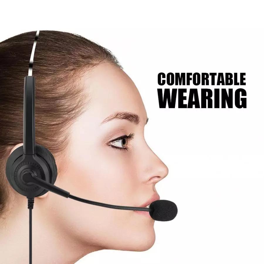 Trung Tâm Gọi Tai Nghe Có Micro 2.5/3.5Mm Cắm Điện Thoại Tiếng Nói Interphone Tai Nghe Cho Máy Tính PC Chơi Game Điều Khiển Âm Lượng