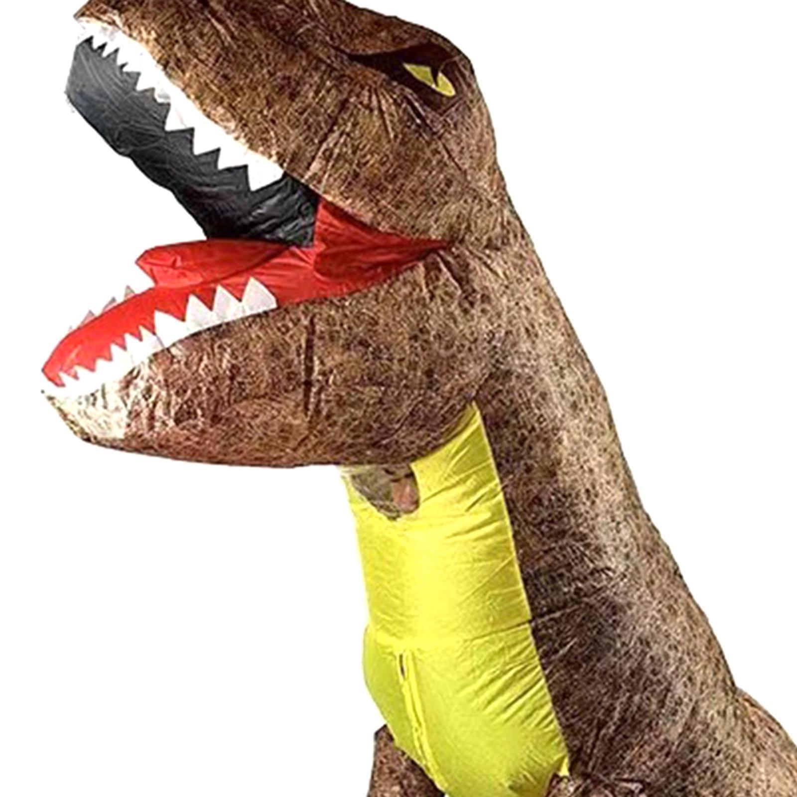 Inflatable Dinosaur Costume Suit Outfit for Mardi Gras Carnival Pretend Play