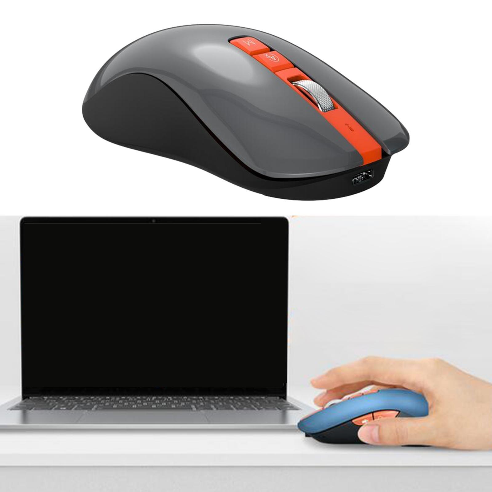 Cordless Mice ,Silent Mice Multi Language Auto Translate, Adjustable DPI Levels Dual Mode Mice Ergonomic Mice for PC Notebook Desktop Laptop