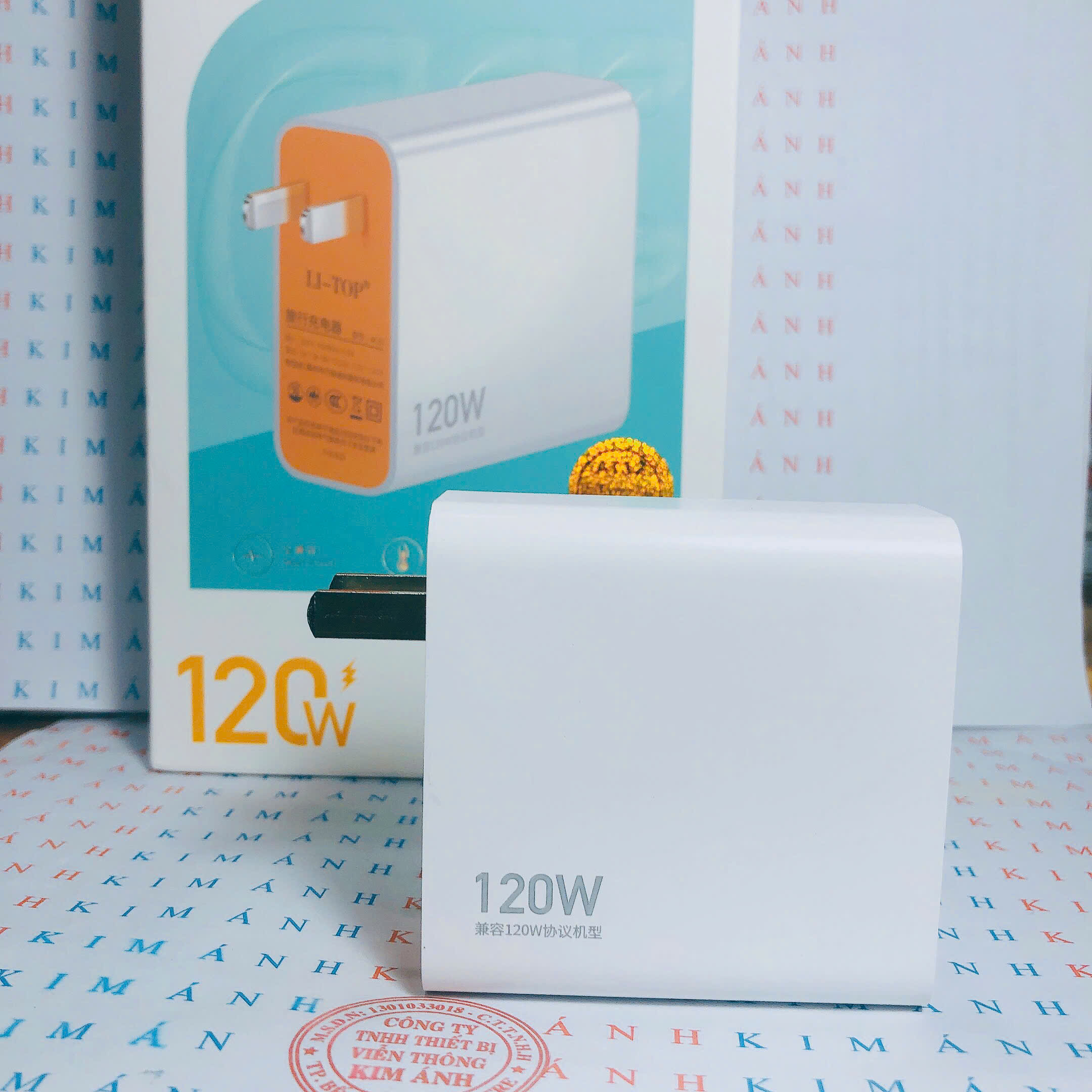 Củ sạc nhanh 120W LI-TOP AC12, chứng nhận 3C tiêu chuẩn quốc gia, bảo hành hàng chính hãng 12 tháng, được dùng thử 30 ngày