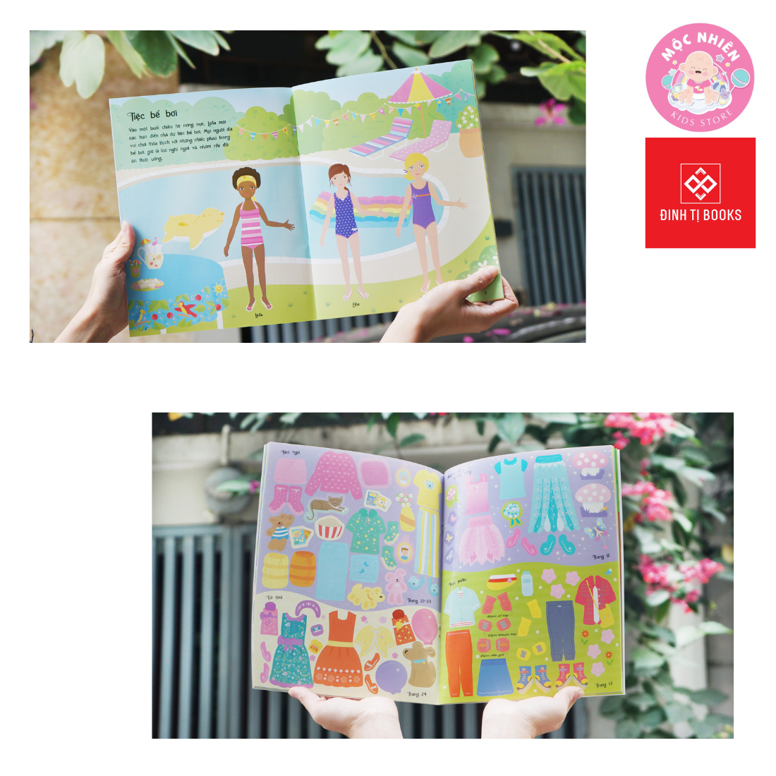 Sách Sticker Bóc Dán Quần Áo Búp Bê Cho Bé Gái - Sticker Dolly Dressing - Đinh Tị