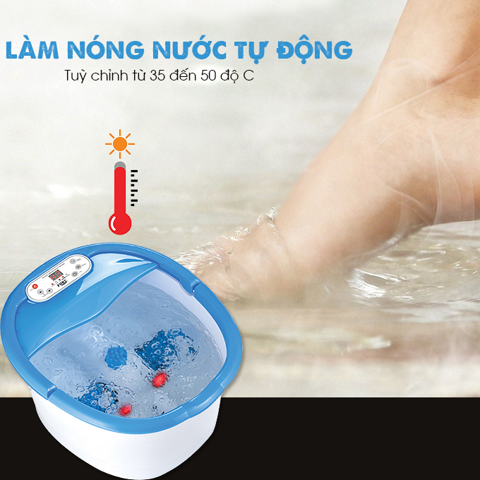 Bồn ngâm chân Nhật Bản FUKI FB100 (thế hệ mới con lăn xoay tự động)