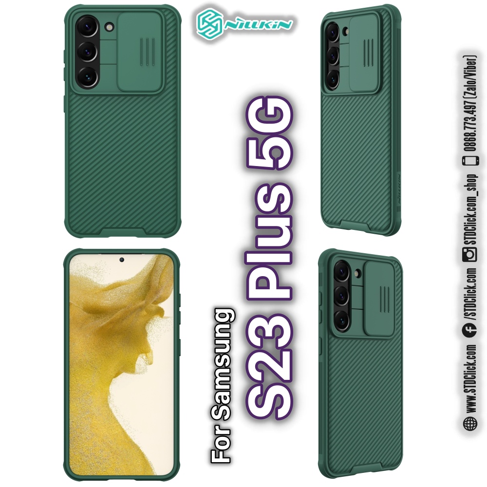 ỐP LƯNG DÀNH CHO ĐIỆN THOẠI SAMSUNG GALAXY S23 PLUS 5G NILLKIN CAMSHIELD PRO BẢO VỆ CAMERA