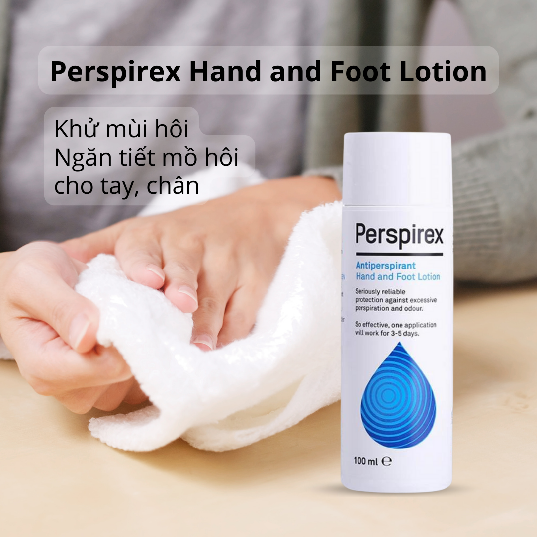 Dung dịch ngăn tiết mồ hôi và khử mùi hôi tay, chân Perspirex Hand and Foot Lotion