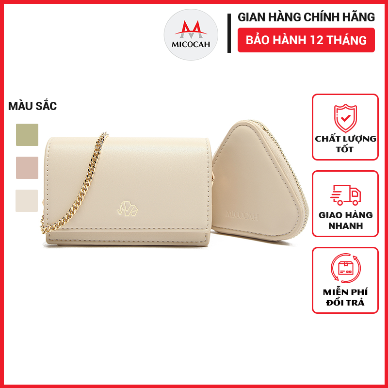 Túi Đeo Chéo Nữ Mini Thời Trang MICOCAH Nhỏ Gọn Dễ Thương Da Cao Cấp Cực Đẹp Đi Chơi Dự Tiệc Sang Trọng MC128 - Micocah