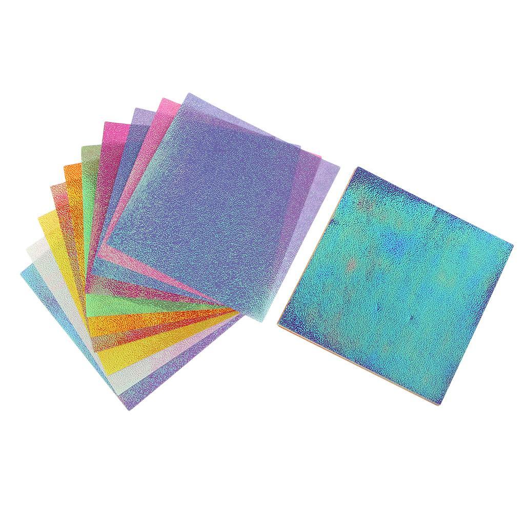 100Pcs Scrapbooking Pearlescent Paper Cardstock DIY Handmade Cards Crafts