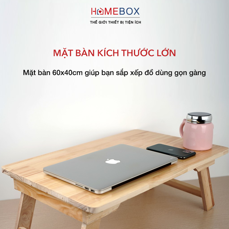 Bàn Học Làm Việc Gấp Gọn Thông Minh, Bàn Xếp Gấp Gọn Gỗ Thông Tự Nhiên - Có Phủ Lớp Chống Ẩm, Chống Nước - Hàng Chính Hãng