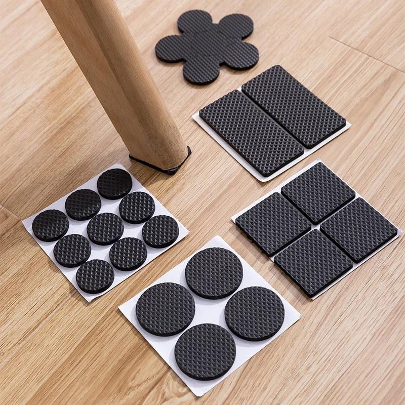 Set 1/4/9/16 miếng đệm lót chân bàn ghế chống trượt bằng chất liệu nỉ dày dặn
