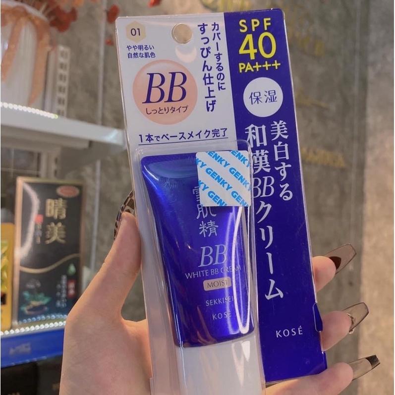 Kem trang điểm BB Kose Sekkisei White Cream 6 in 1 Nhật tuýp 30g