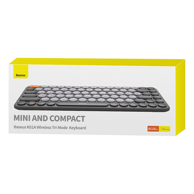 Bàn Phím Không Dây Kết Nối 3 Chế Độ OS-Baseus K01 Wireless Tri-Mode Keyboard (Hàng chính hãng)
