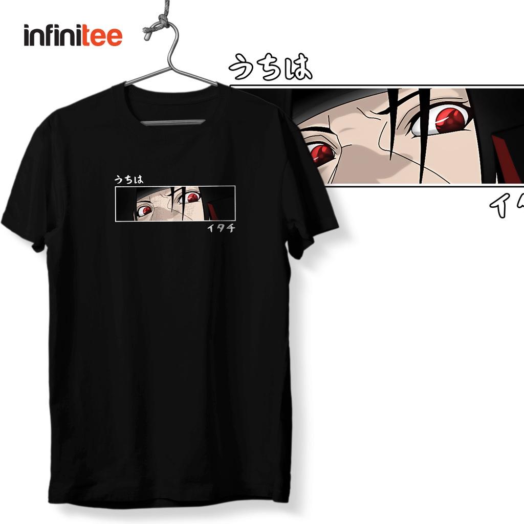 Áo phông Naruto Itachi Sharingan Anime màu đen cực ngầu giá tận xưởng