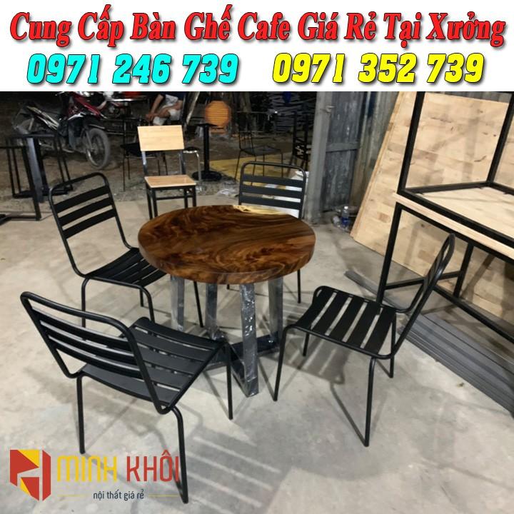 Bộ bàn ghế sắt cafe sân vườn