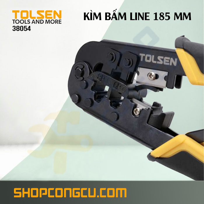 Kìm bấm line 185mm Tolsen 38054