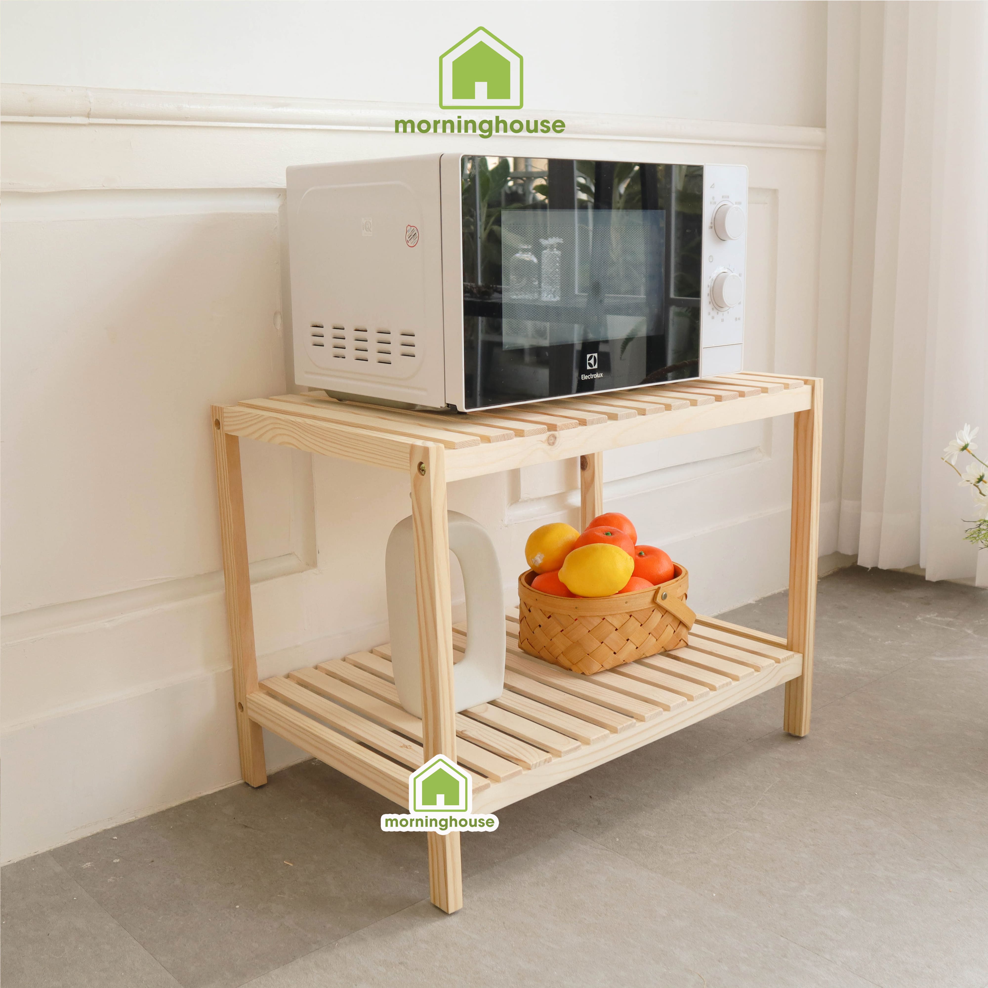Kệ Để Lò Vi Sóng 2 Tầng Dài 60cm x Cao 46cm