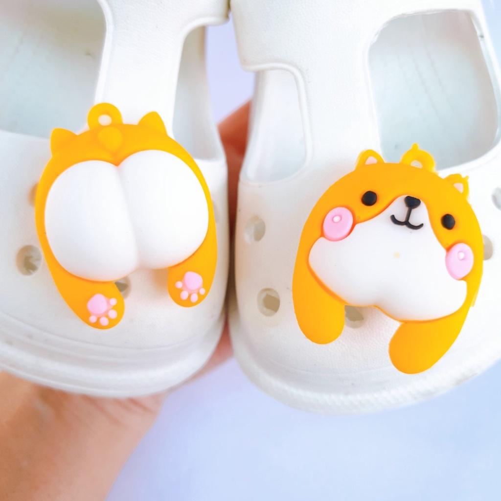 Nút gắn hkdesign/ phụ kiện trang trí/ loại nhựa 4D TO mẫu KHOE MÔNG CUTE