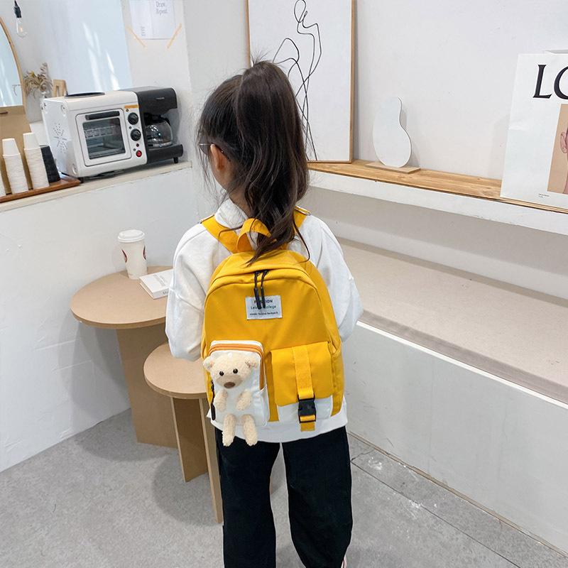 Mới Cotton Trẻ Em Mẫu Giáo Trường Túi Trẻ Em Ba Lô Học Sinh Truyện Tranh Schoolbag Gấu Ba Lô Cho Bé Gái Bé Trai Túi Sách