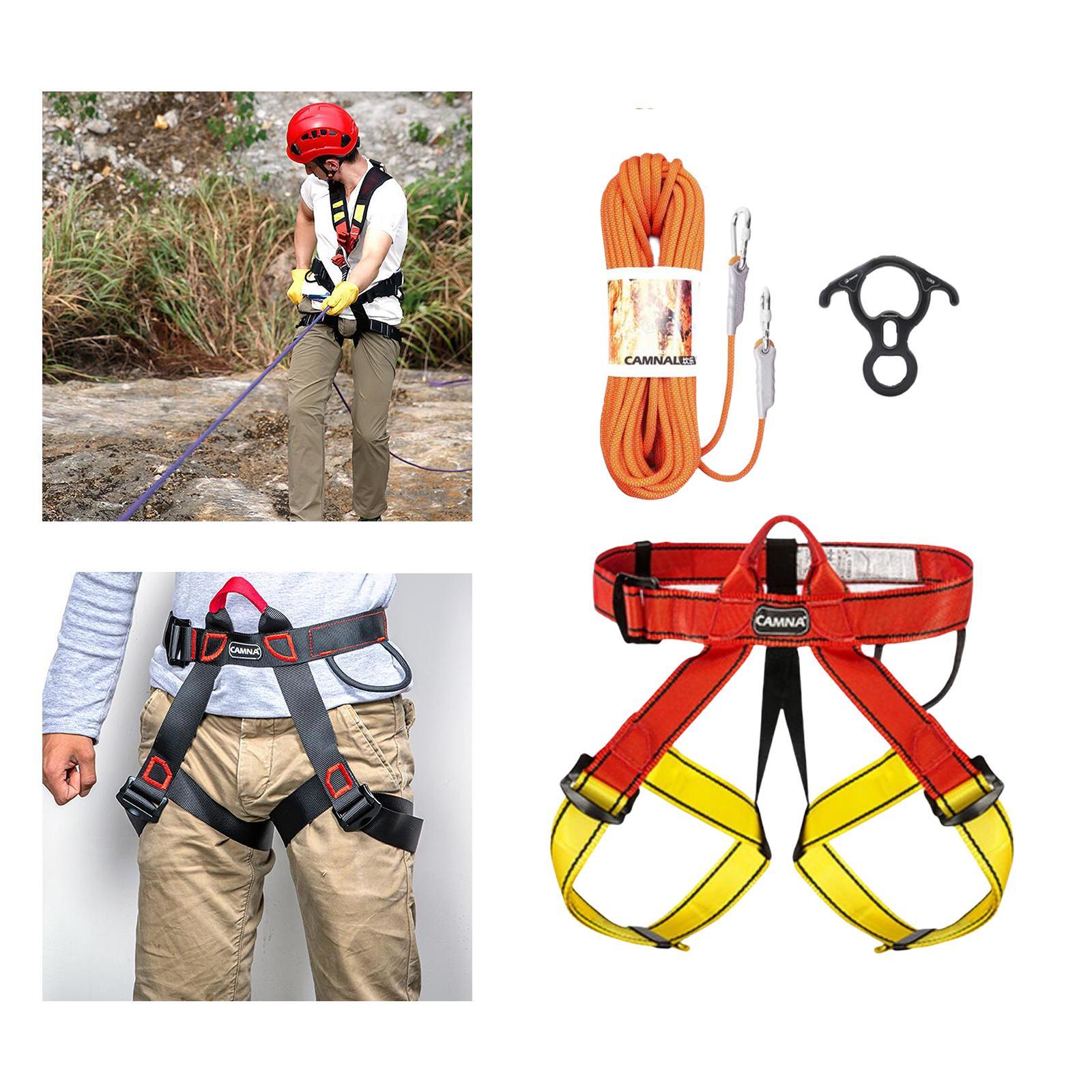 Climbing Harness  Belt Tree Climbing Rappelling Equip Blue