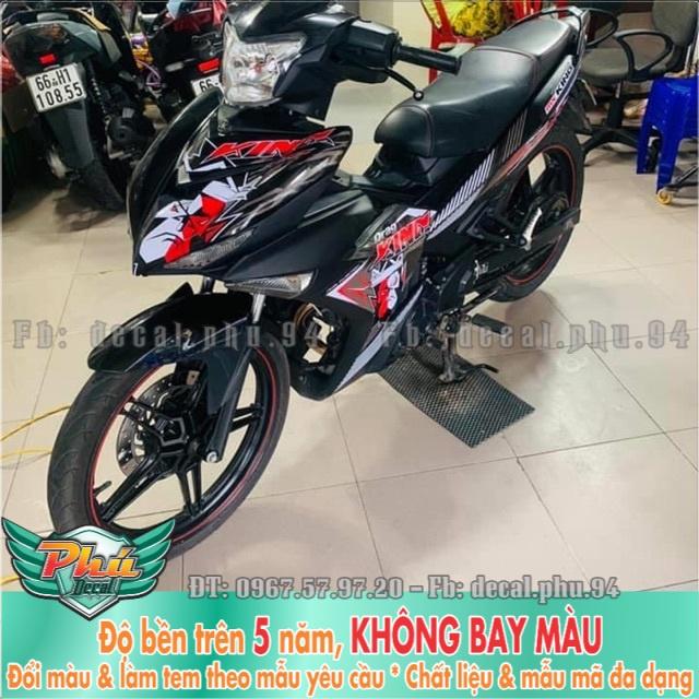 Tem rời Exciter 150 King Drag Đỏ đen