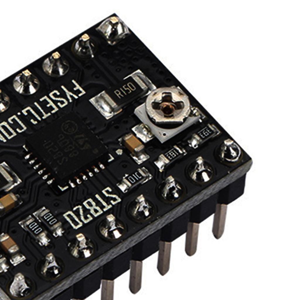 ST820 3D Printer Step Stick Module Stepper Motor Driver+Heat Sink, Black