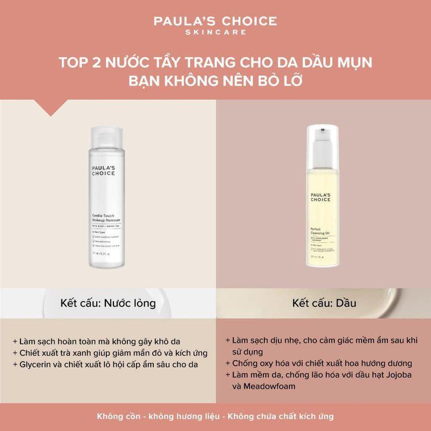 Nước Tẩy Trang Dịu Nhẹ Paula's Choice Gentle Touch Makeup Remover 127ml