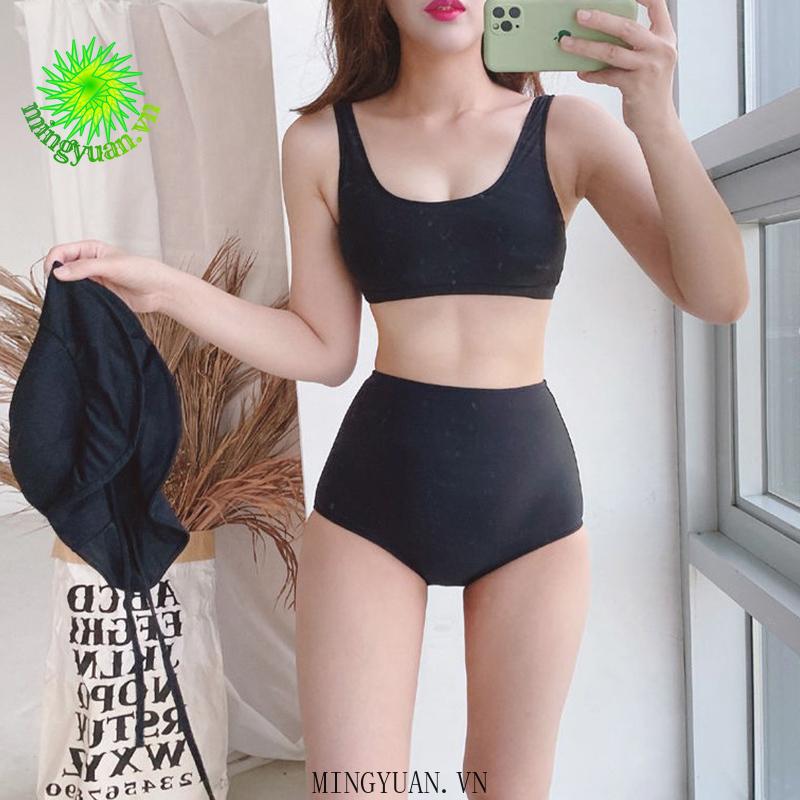 Bikini Lưng Cao Xẻ Tà Gợi Cảm Thời Trang Cho Nữ