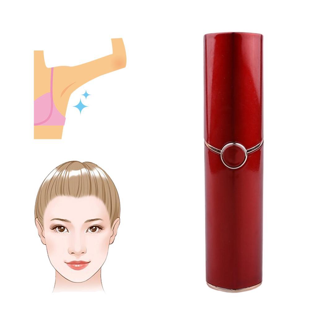 Mini Portable Facial Hair Remover Epilator for Ladies Shaver Painless USB, Waterproof & Easy to Clean