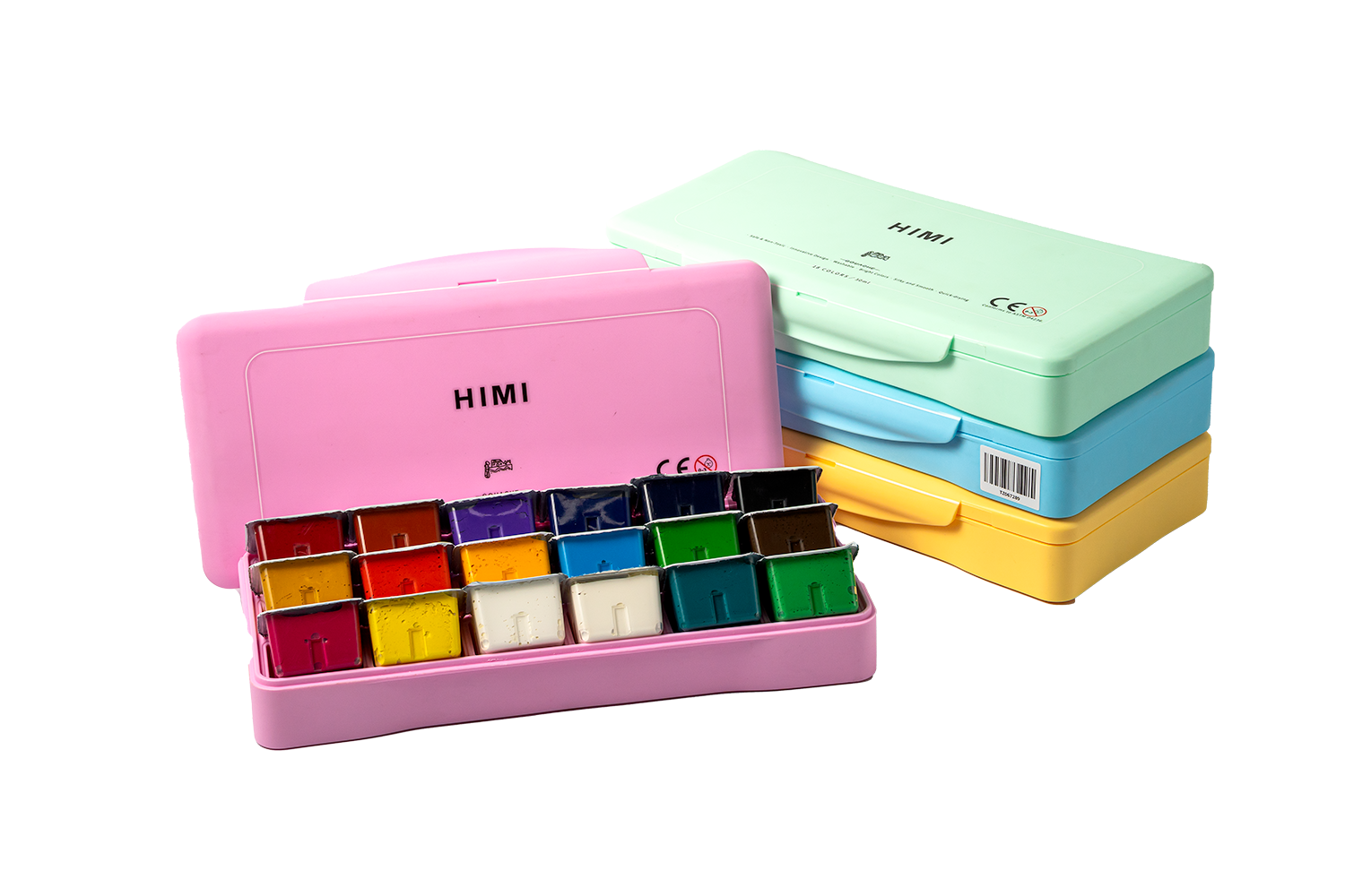 Màu HIMI 18 Colors 30ml Gouache Paint Set Pink Packaging HMP18