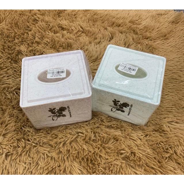 HỘP ĐỰNG KHĂN GIẤY VUÔNG - LÀM TỪ NHỰA PP KHÔNG ẢNH HƯỞNG SỨC KHỎE /