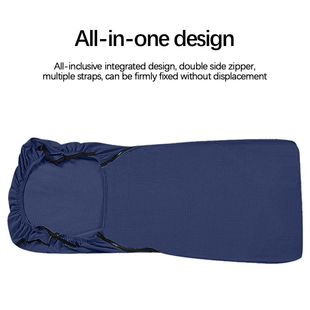 Office Chair Cover Washable Removable Seat Chair Decor Navy M