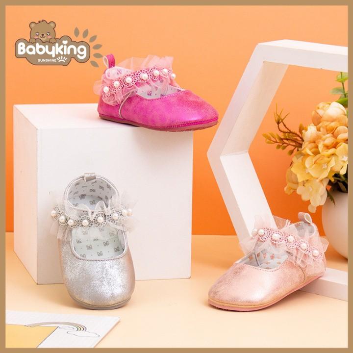 Giày búp bê cho bé gái, giày tập đi, giày sandal, thương hiệu Aiueo Nhật Bản