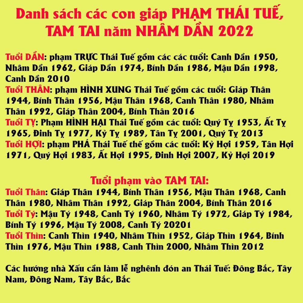 Thẻ kim bài Thái Tuế Nhâm Dần - bình an hóa giải vận hạn tuổi Dần, Thân, Tỵ, Hợi - bỏ trong túi ví, ốp lưng điện thoại