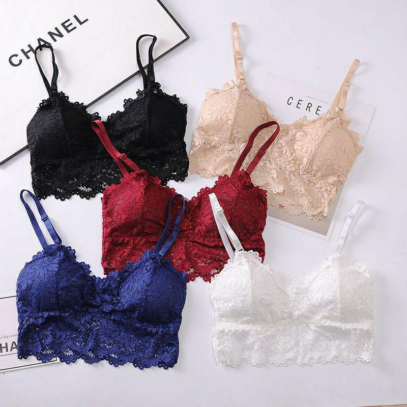 ( HOT) Áo Bra Ren Hoa Siêu Đẹp Free Size mã 343