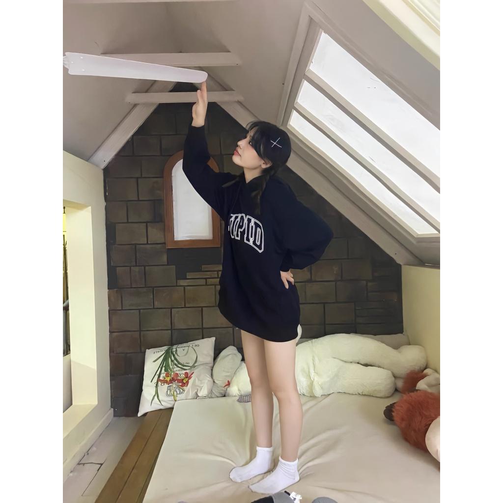 Áo Hoodie Nỉ Nam Nữ Dáng Rộng Mũ Trùm CUPID